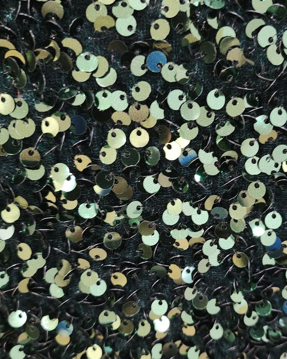 Blouse femme verte sequins verts Hailee