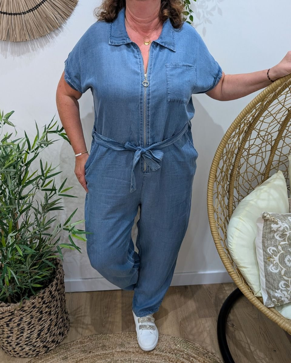 Combinaison femme grande taille Tencel Rosita