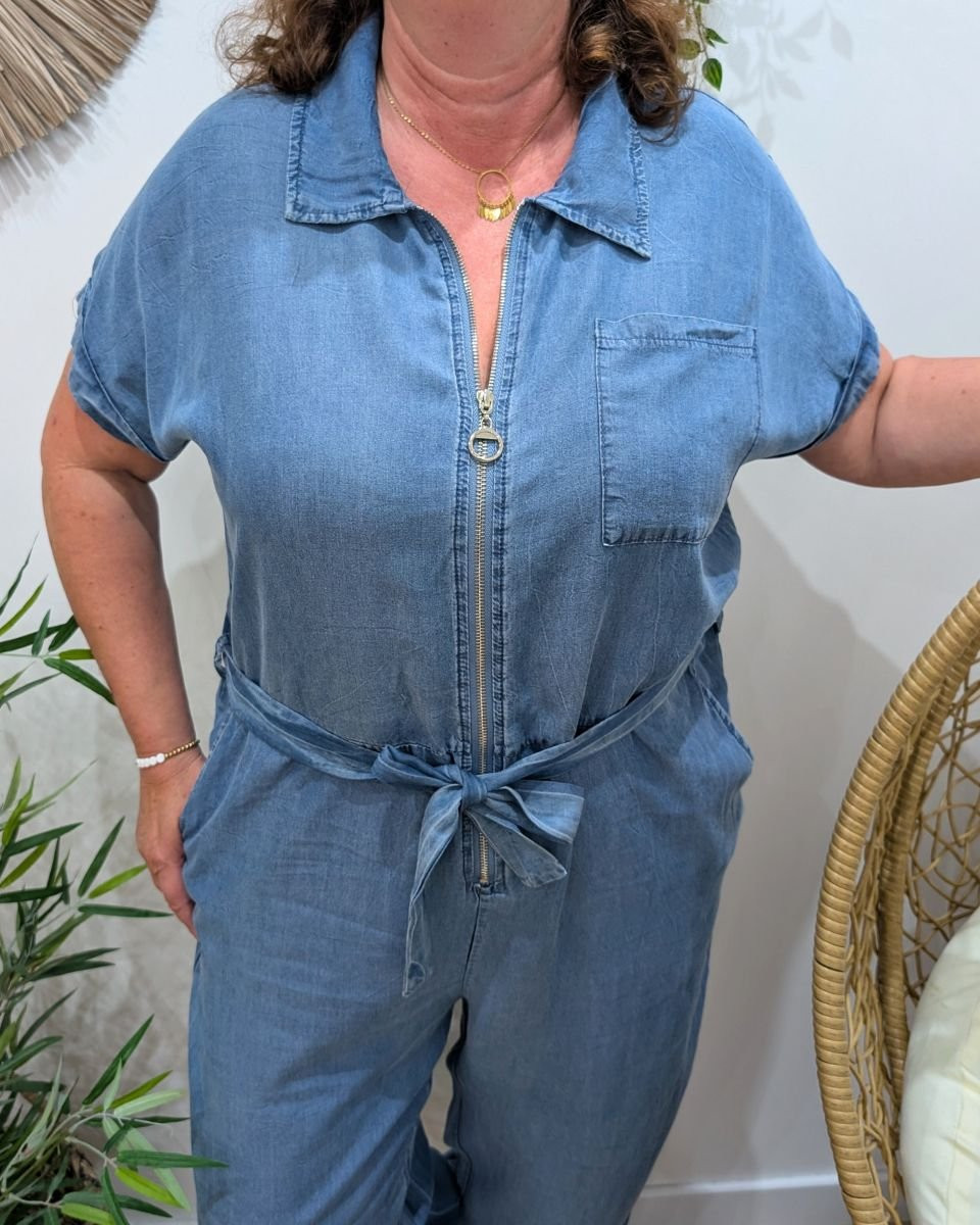 Combinaison femme grande taille Tencel Rosita