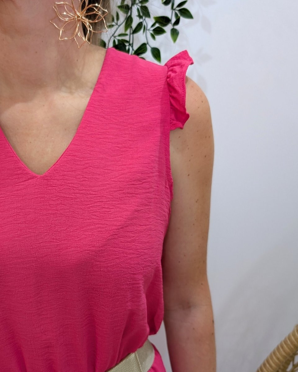 Combinaison femme rose fuchsia Ysée