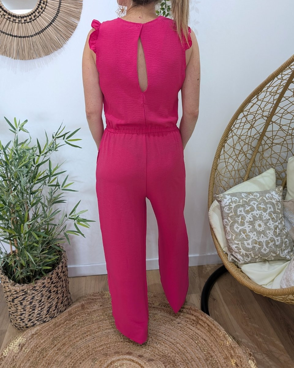 Combinaison femme rose fuchsia Ysée