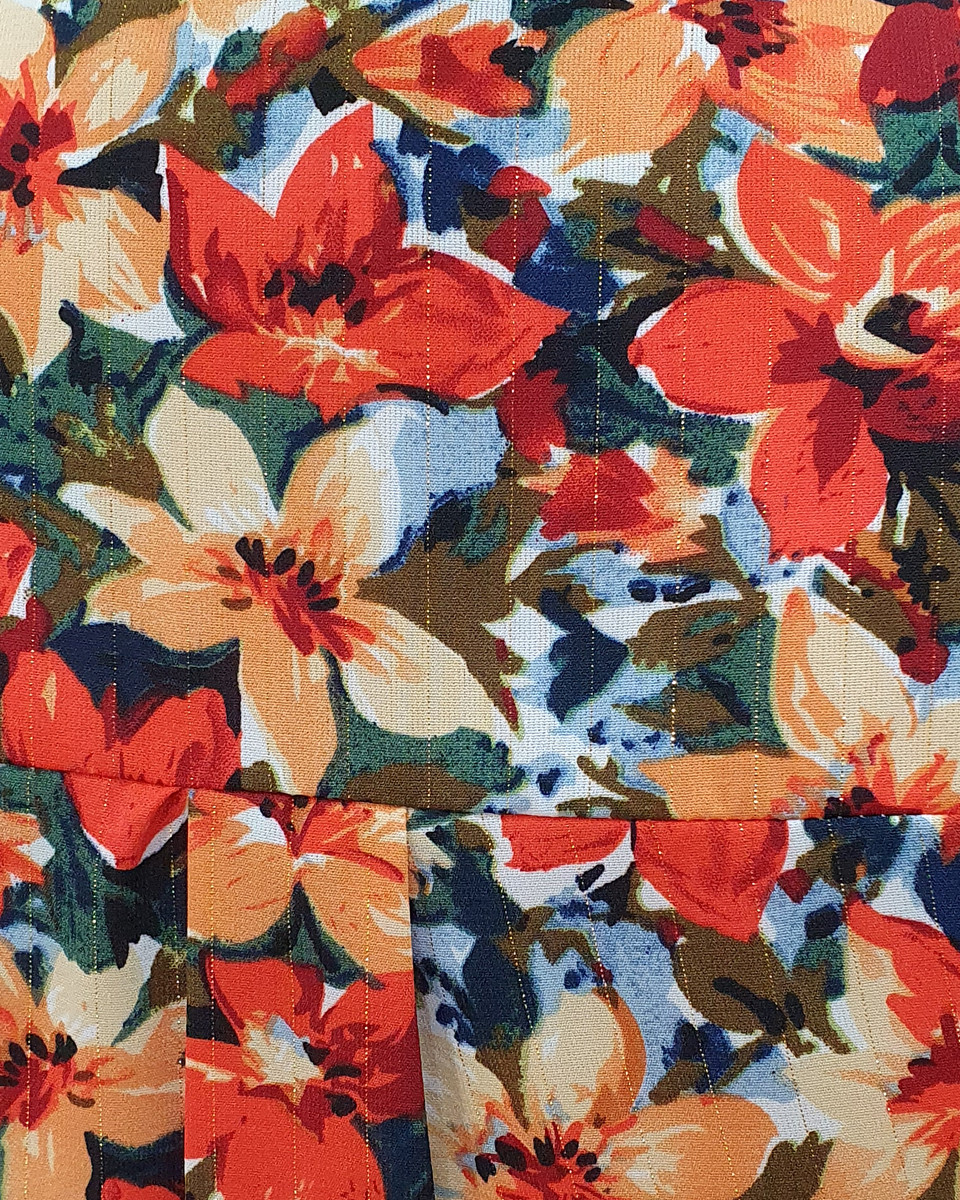 Chemisier femme fleuri multicolore Josiane