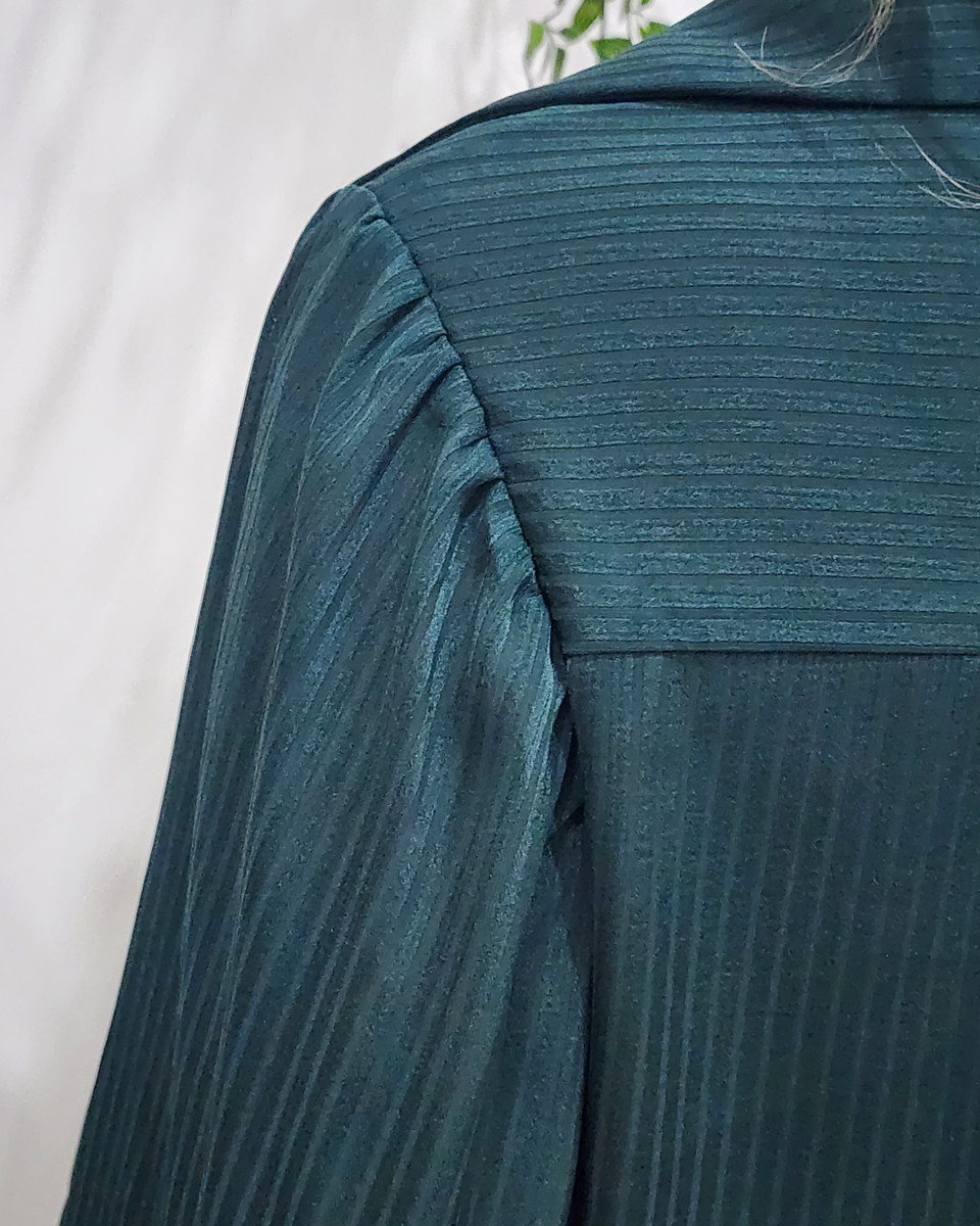 Chemisier femme vert bouteille Andréa