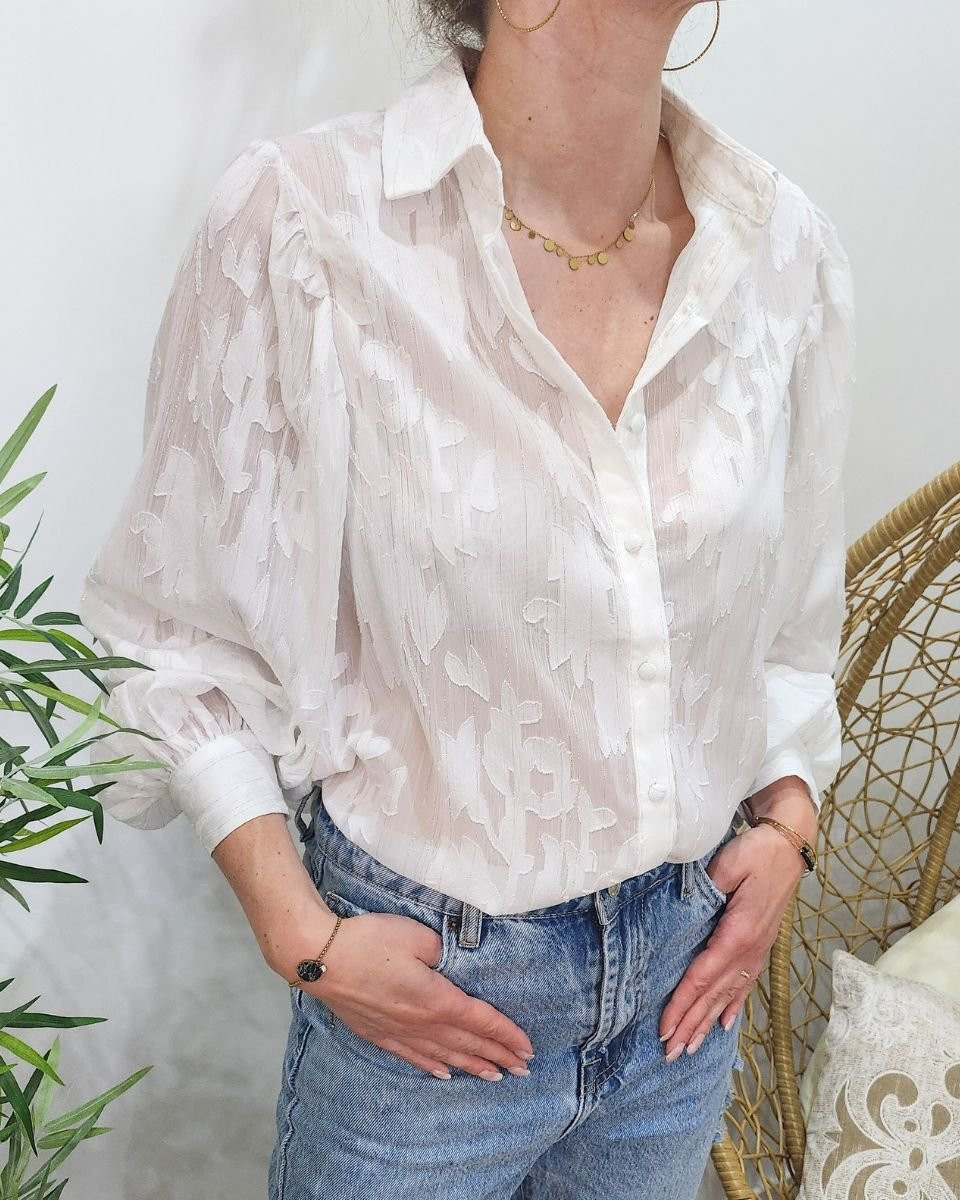 Chemisier femme blanc Lorelei