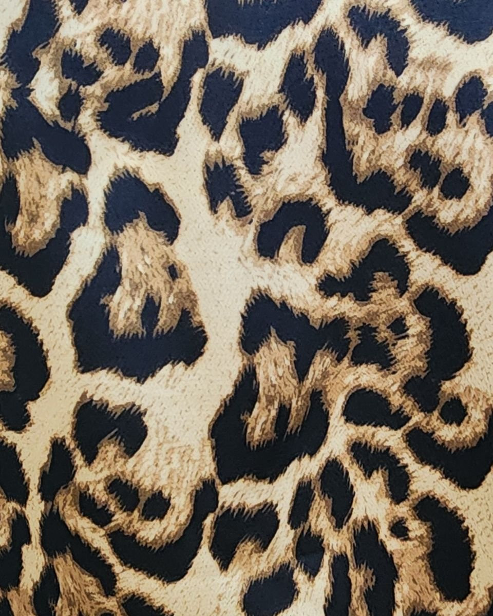 Chemisier femme à nouer imprimé léopard