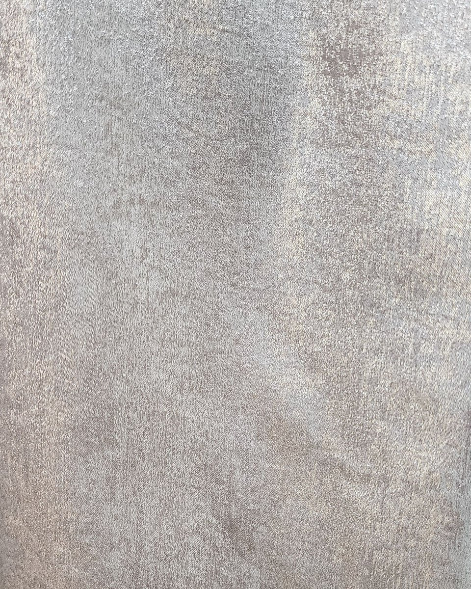 Chemisier femme lamé doré col froncé