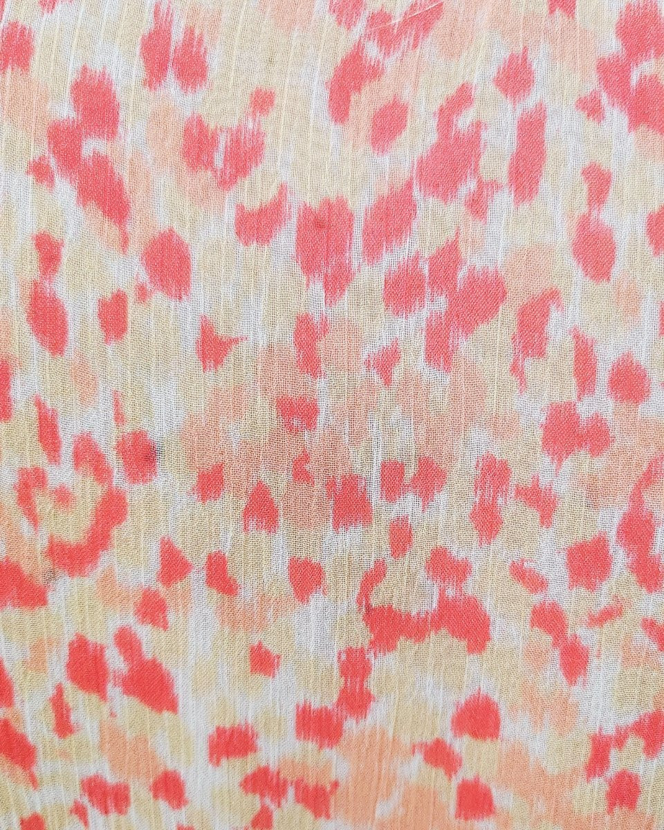 Chemisier femme corail à motifs Amalys