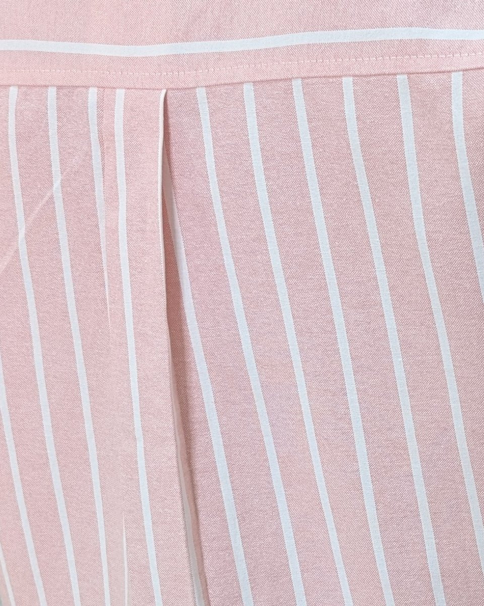 Chemisier femme rayé rose et blanc Jessamie