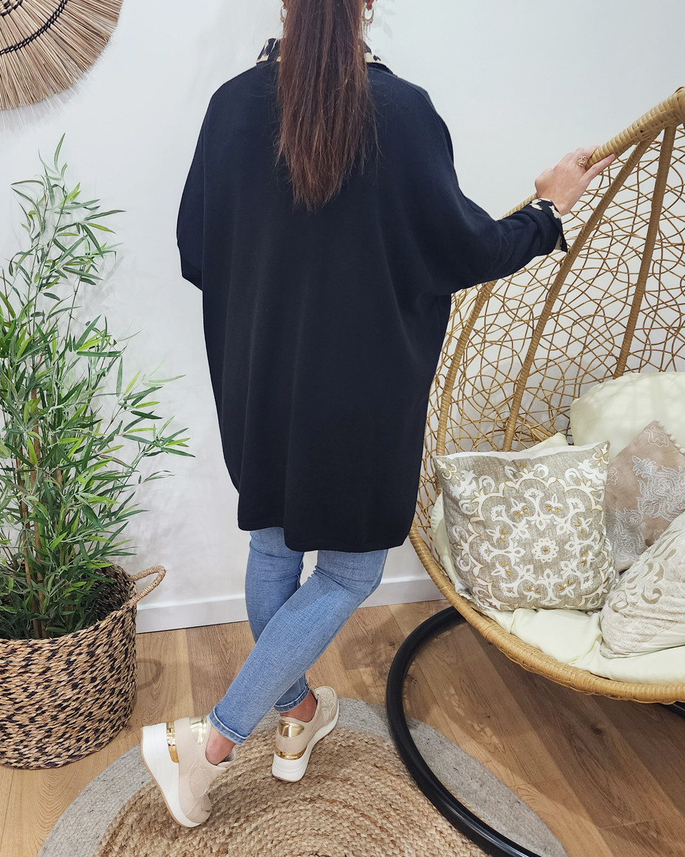 Gilet long femme uni