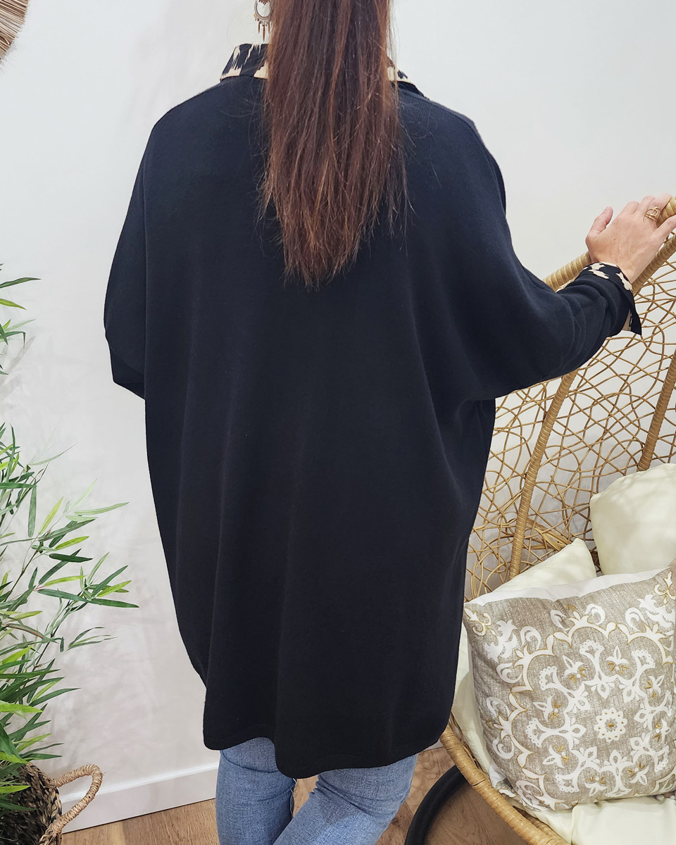 Gilet long femme uni