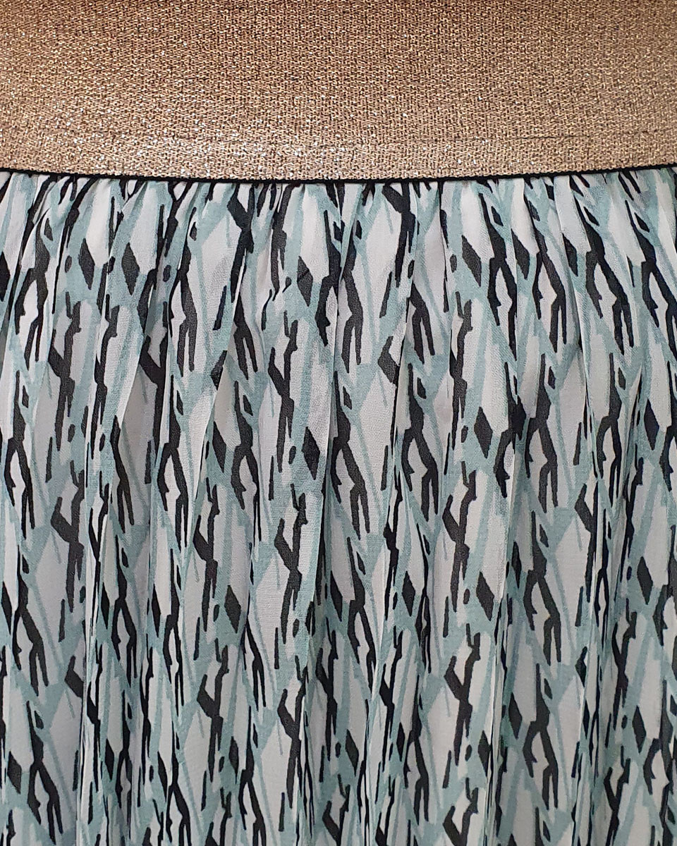 Jupe longue plissée Gaelle