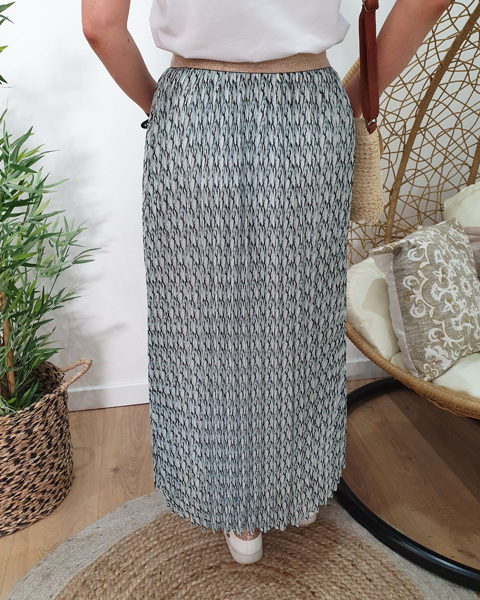 Jupe longue plissée Gaelle