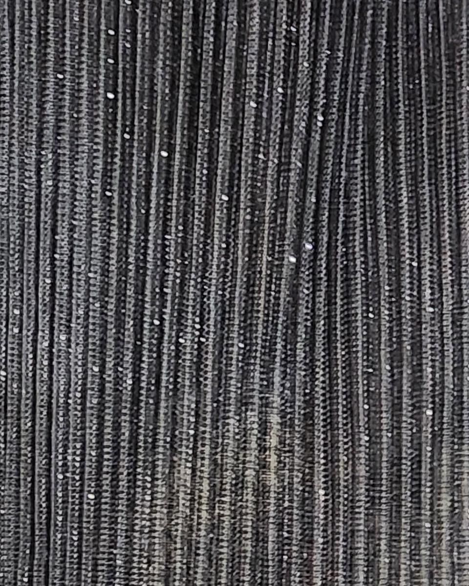 Jupe femme longue plissée pailletée noire