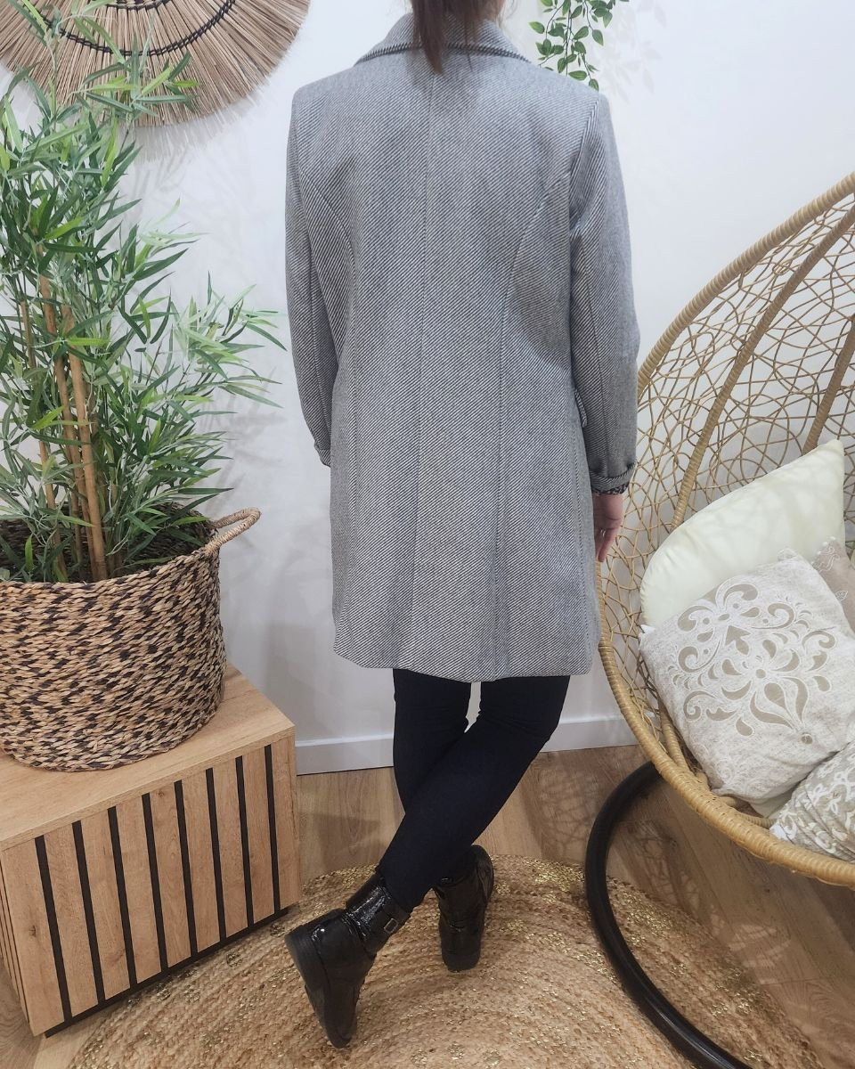 Manteau femme Prisca gris