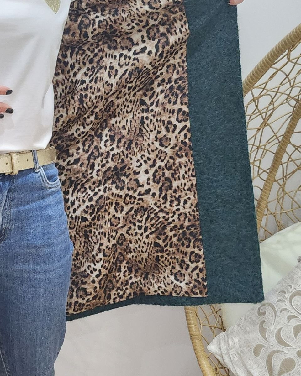 Manteau femme doublure léopard Jenny-Vert