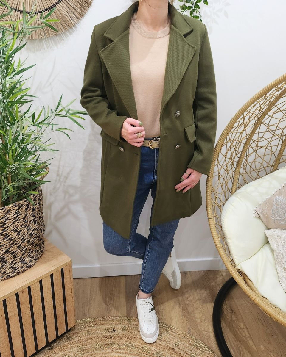 Manteau femme Prisca Kaki