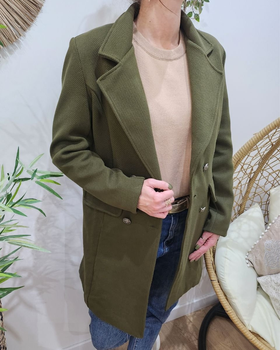 Manteau femme Prisca Kaki