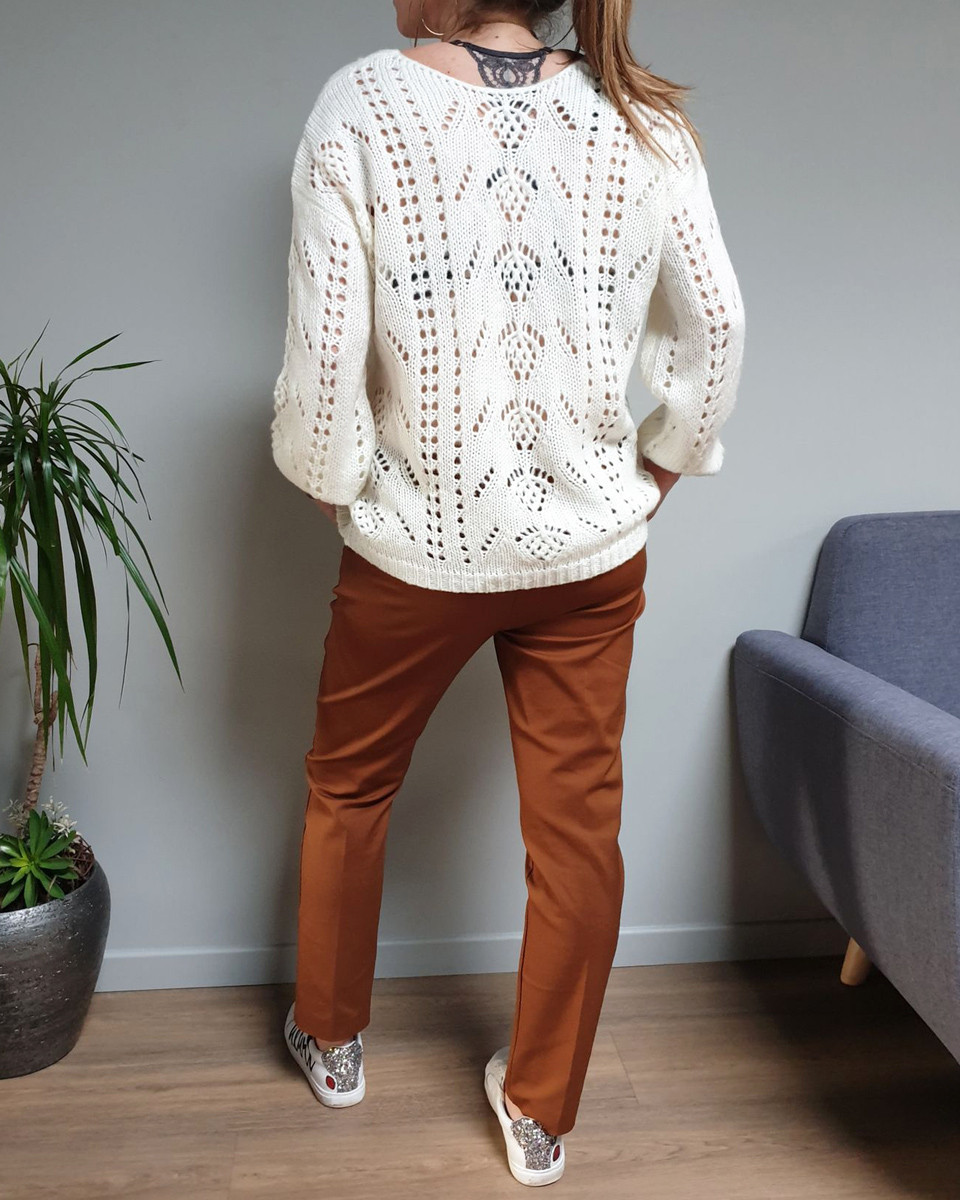 Chino slim en toile camel