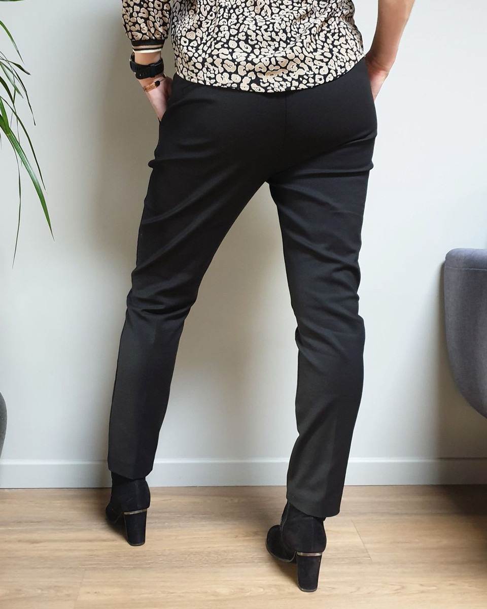 Chino slim en toile noir