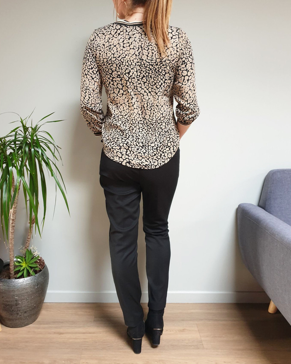 Chino slim en toile noir