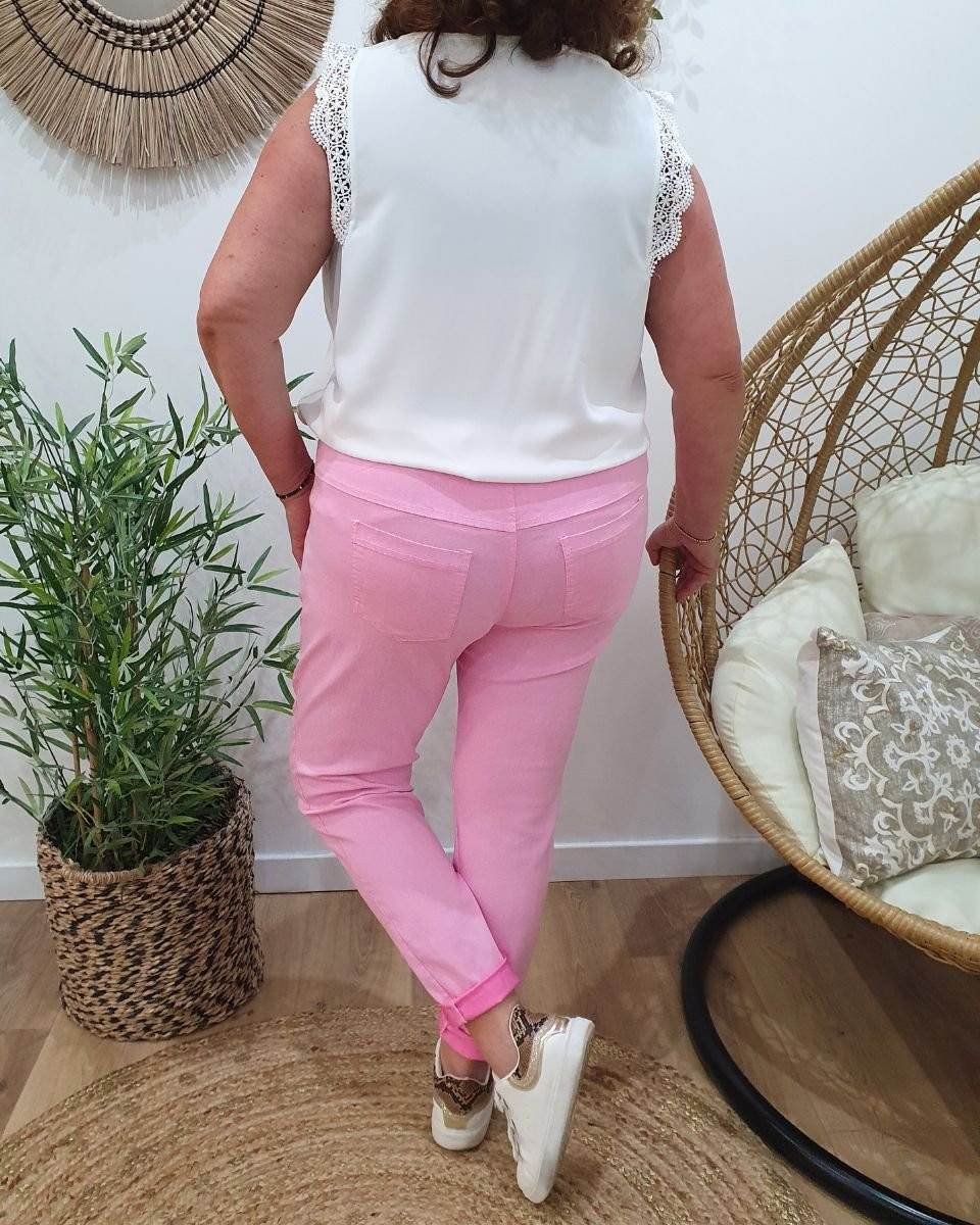 Pantalon femme fluide uni