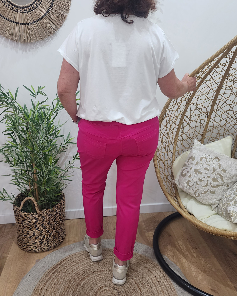 Pantalon femme fluide uni