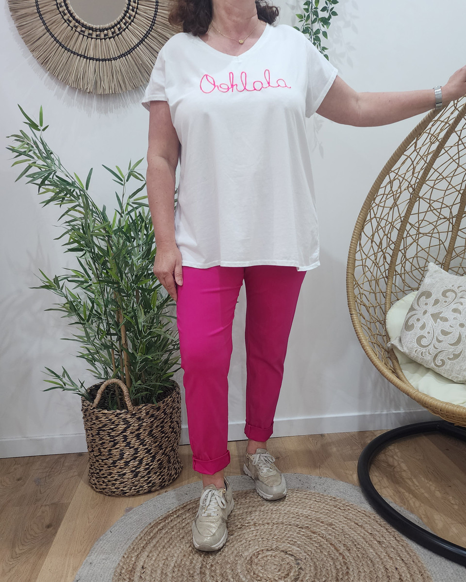 Pantalon femme fluide uni