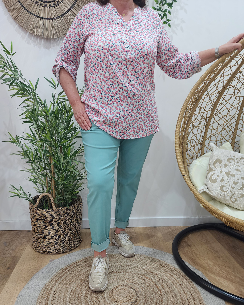 Pantalon femme fluide uni