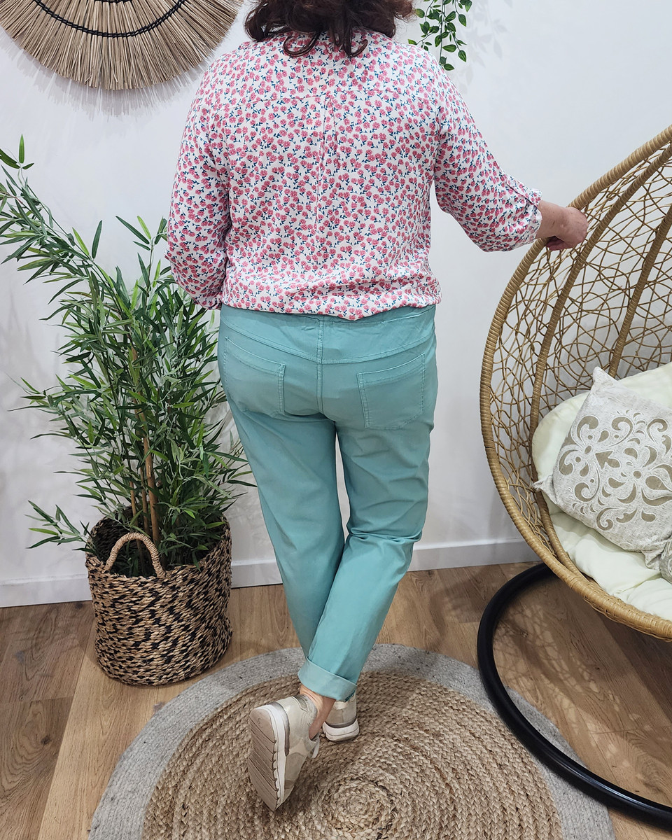 Pantalon femme fluide uni