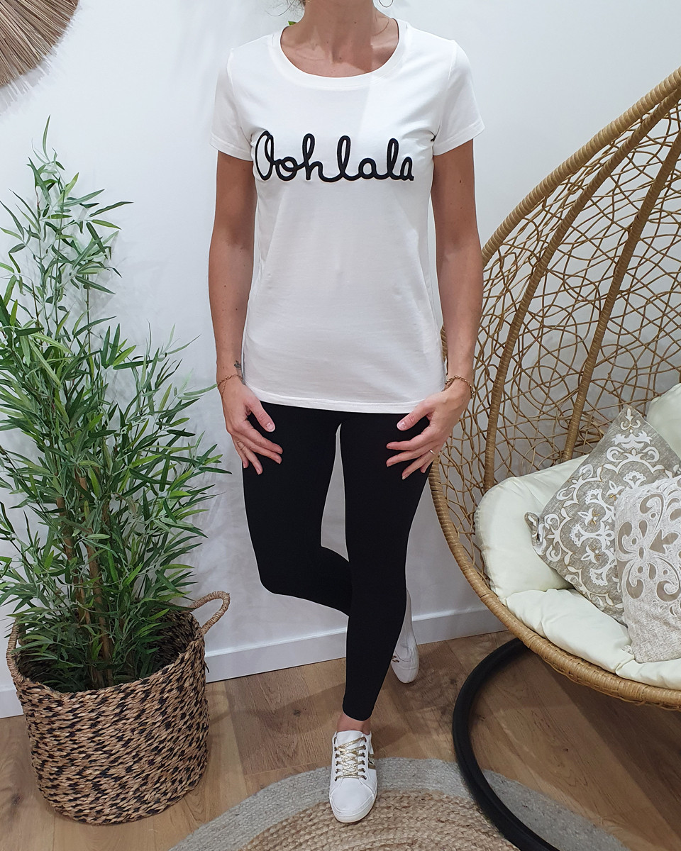 Legging femme noir slim taille haute ventre plat