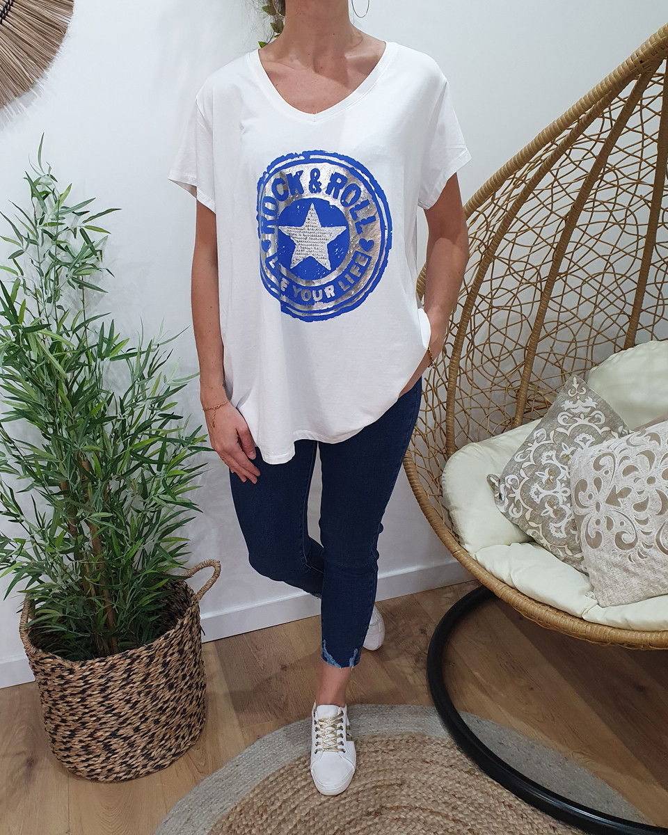 Jean femme bleu foncé coupe confort 7/8