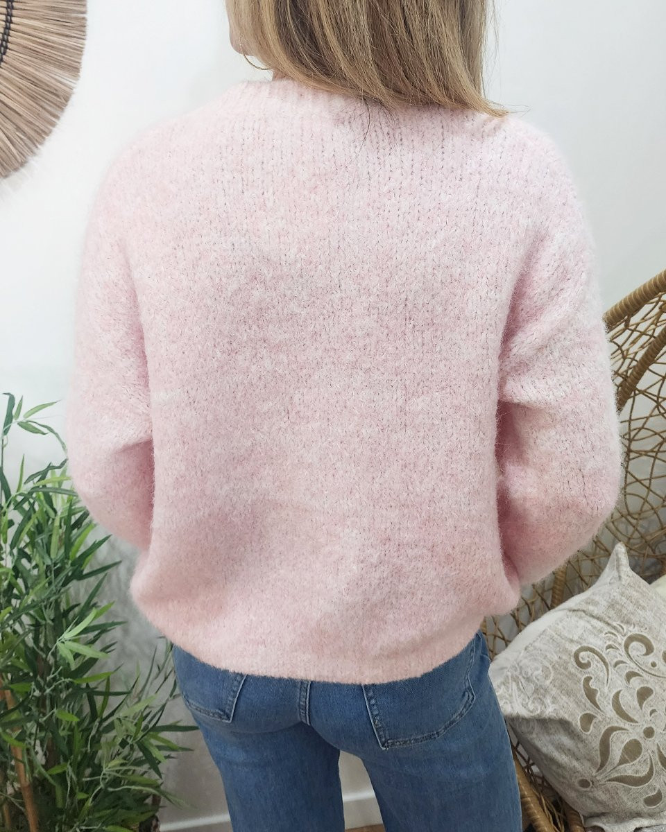 Pull femme rose Nélia 