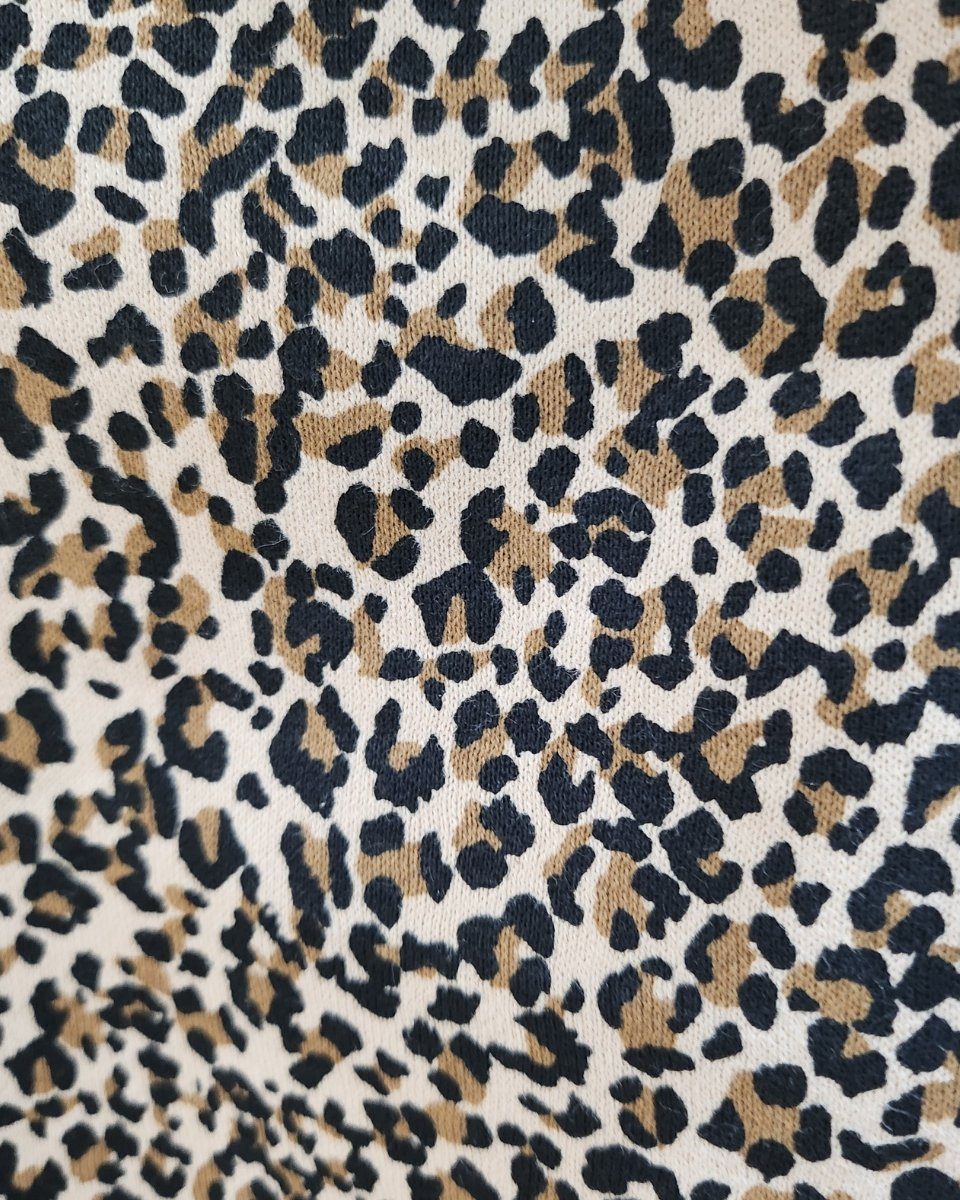 Sweat à capuche femme camel imprimé léopard