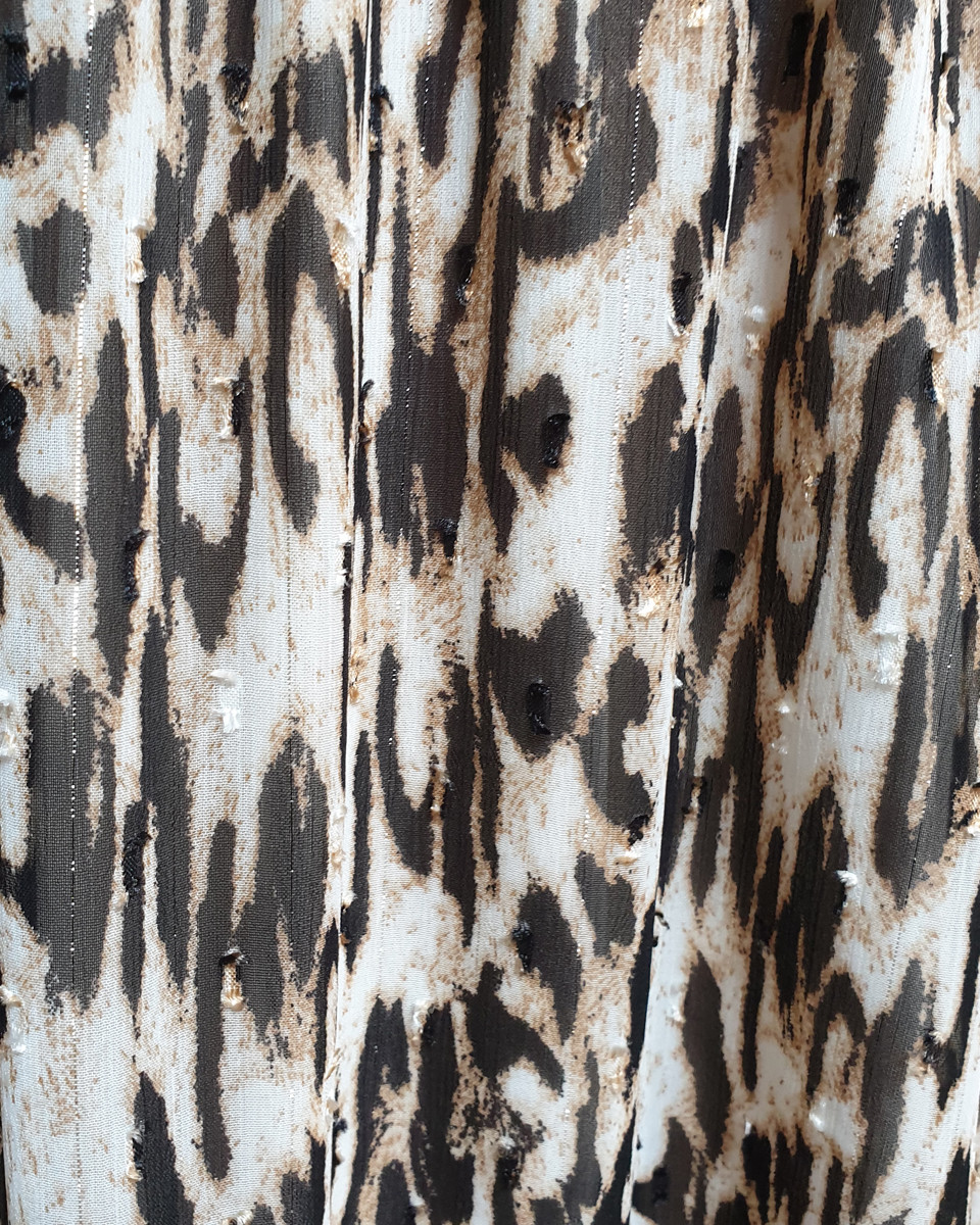 Robe longue imprimé léopard