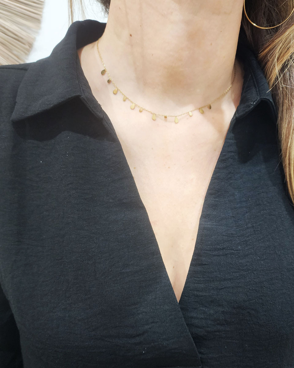 Robe droite fluide Pauline noire