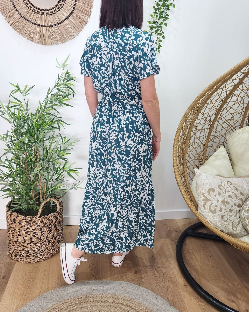 Robe longue femme verte AdélaÏde