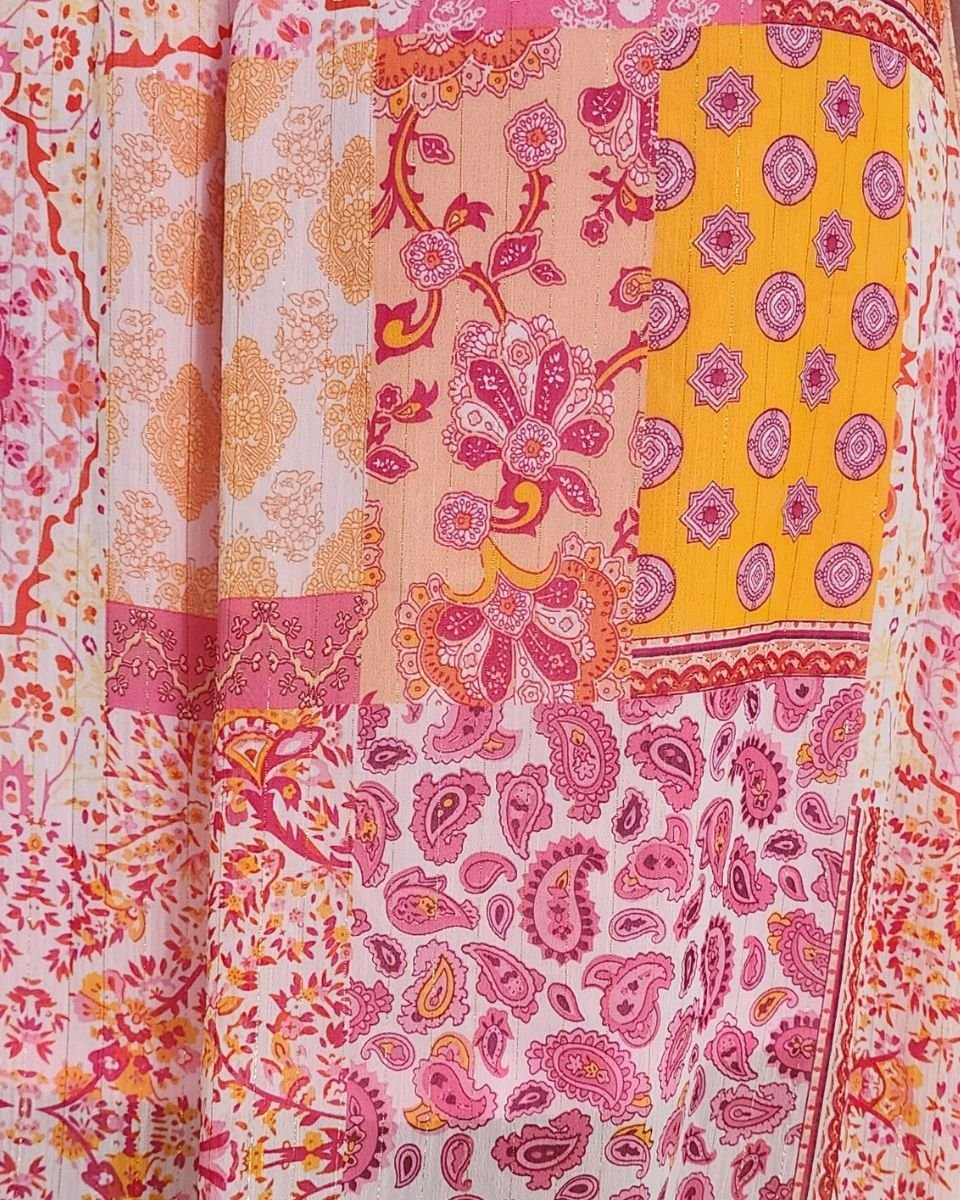 Robe longue femme fuchsia Noalie