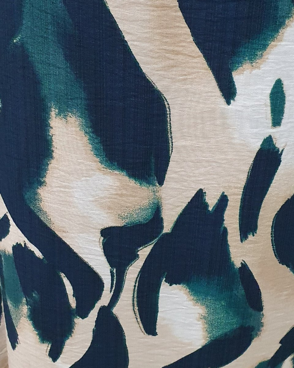 Robe longue femme beige bleu canard Winaëlle