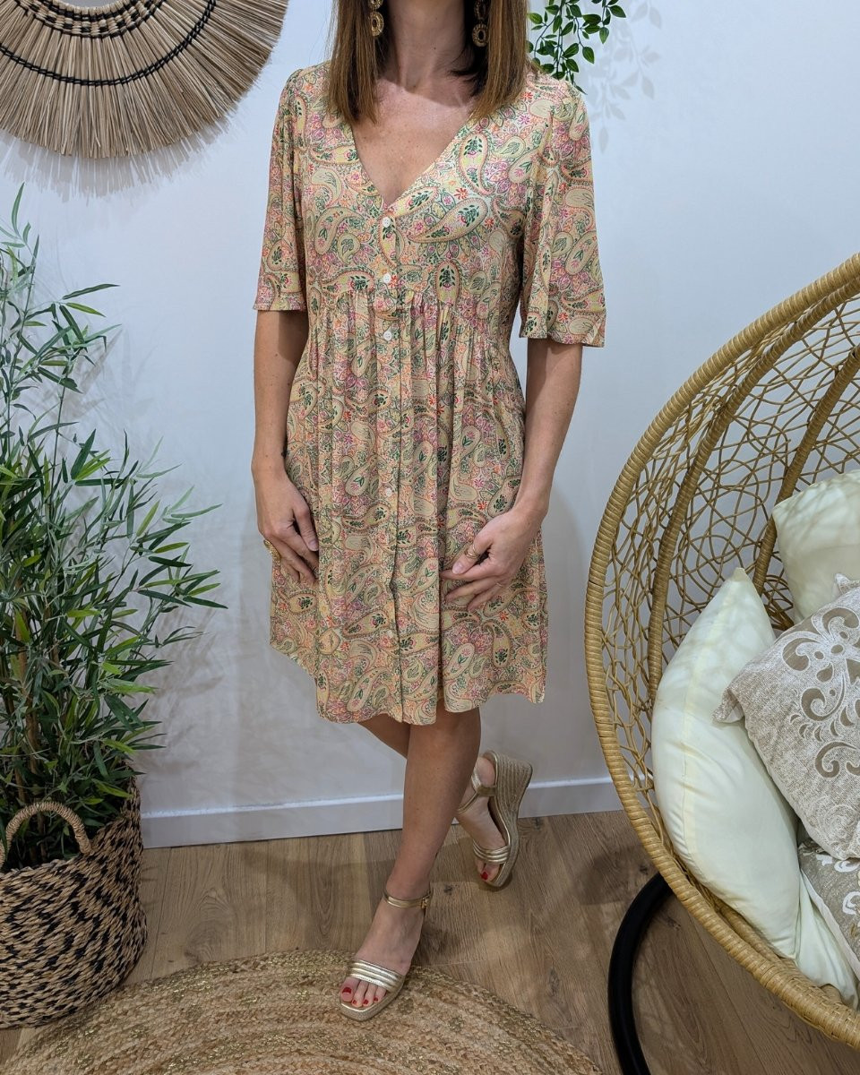 Robe chemise femme multicolore Camina