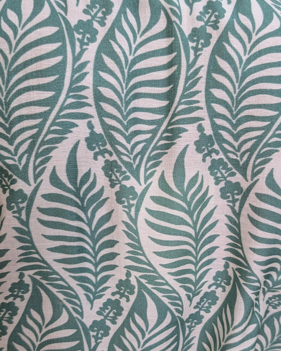 Robe femme droite verte et écrue