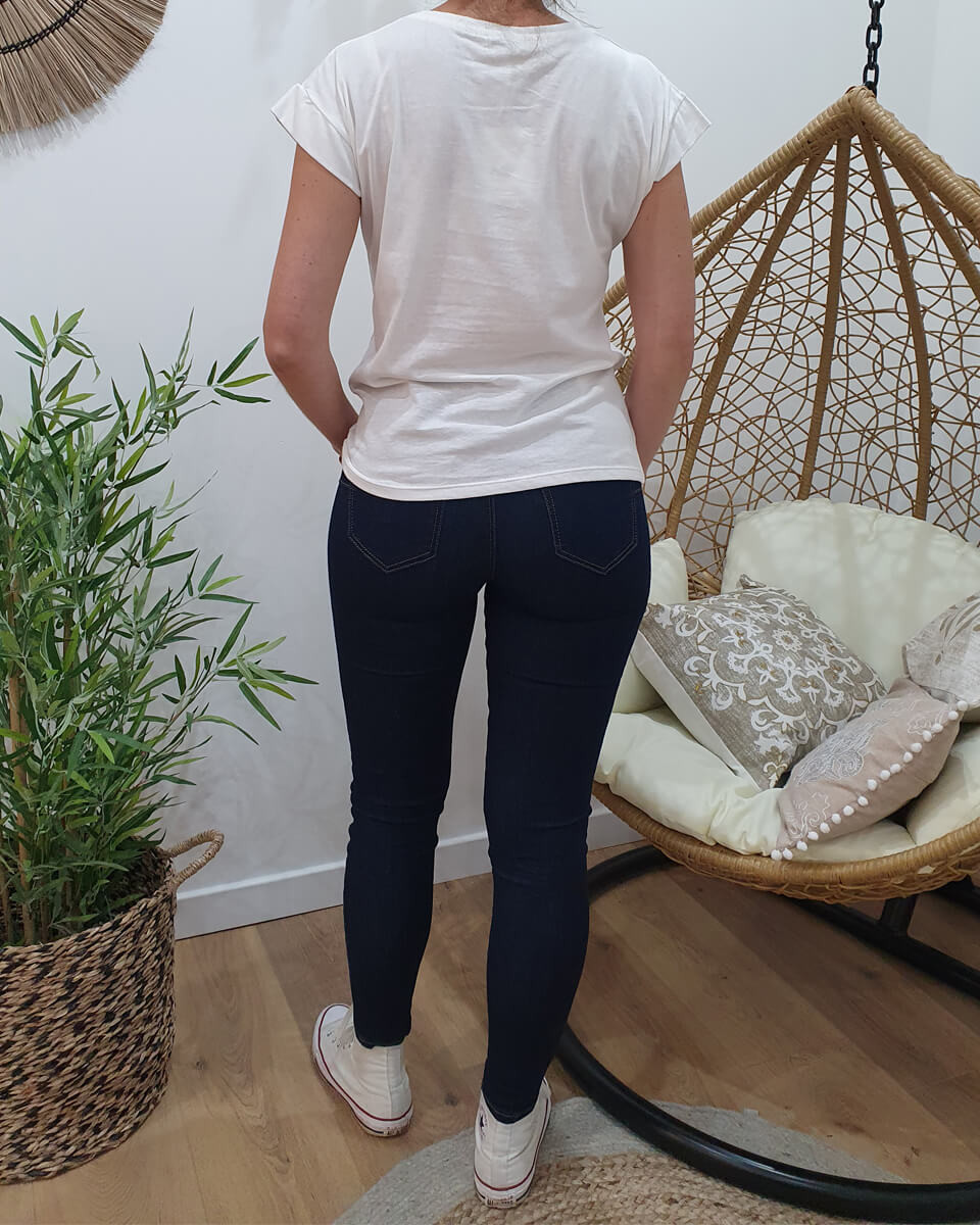 T-Shirt Think Positive taille unique