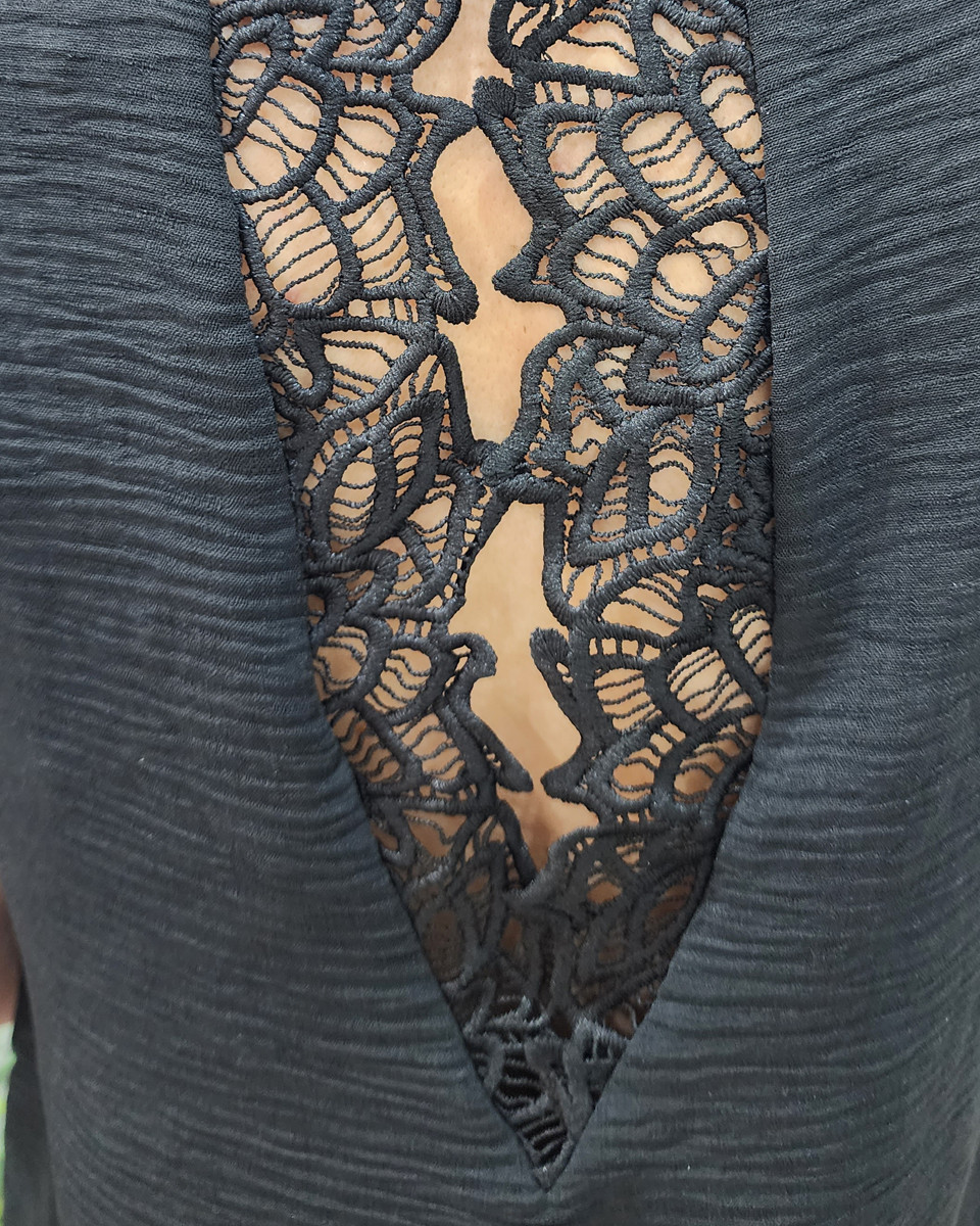 Top femme noir Bertille