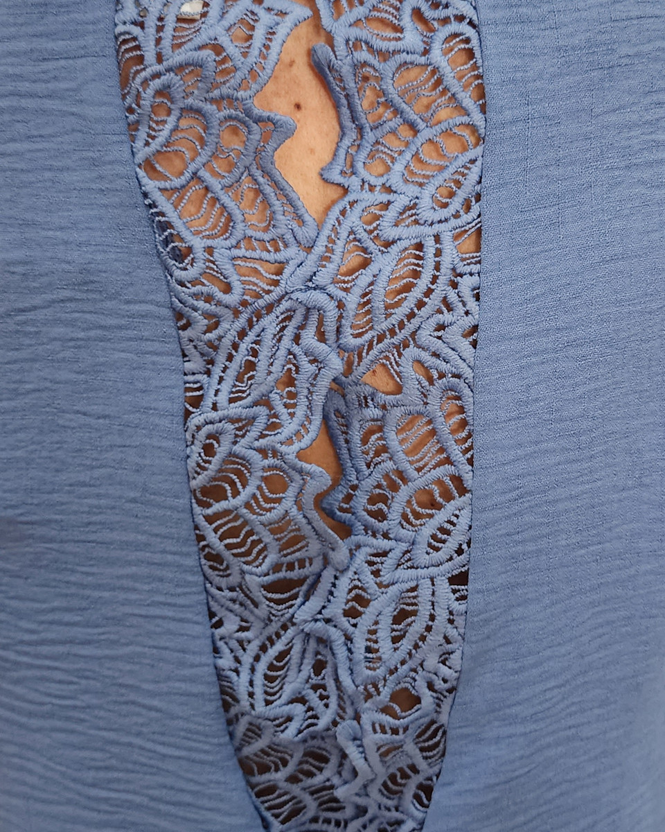 Top femme bleu Bertille