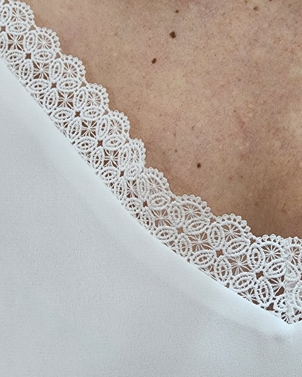 Top femme à bretelles blanc Eleni