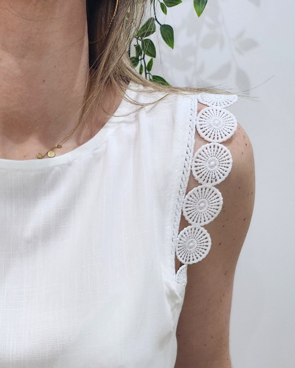 Top femme blanc Brisa
