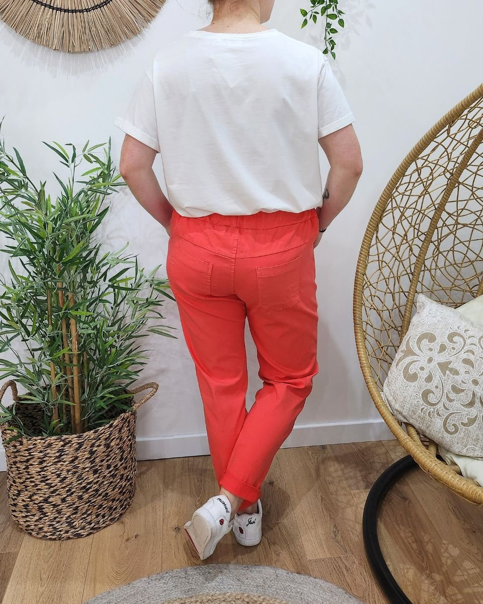 T-Shirt blanc broderie coeur dégradé doré