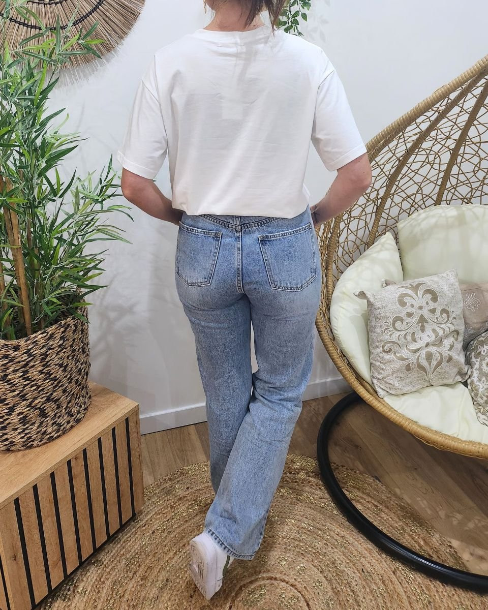 T-shirt blanc femme Cherry