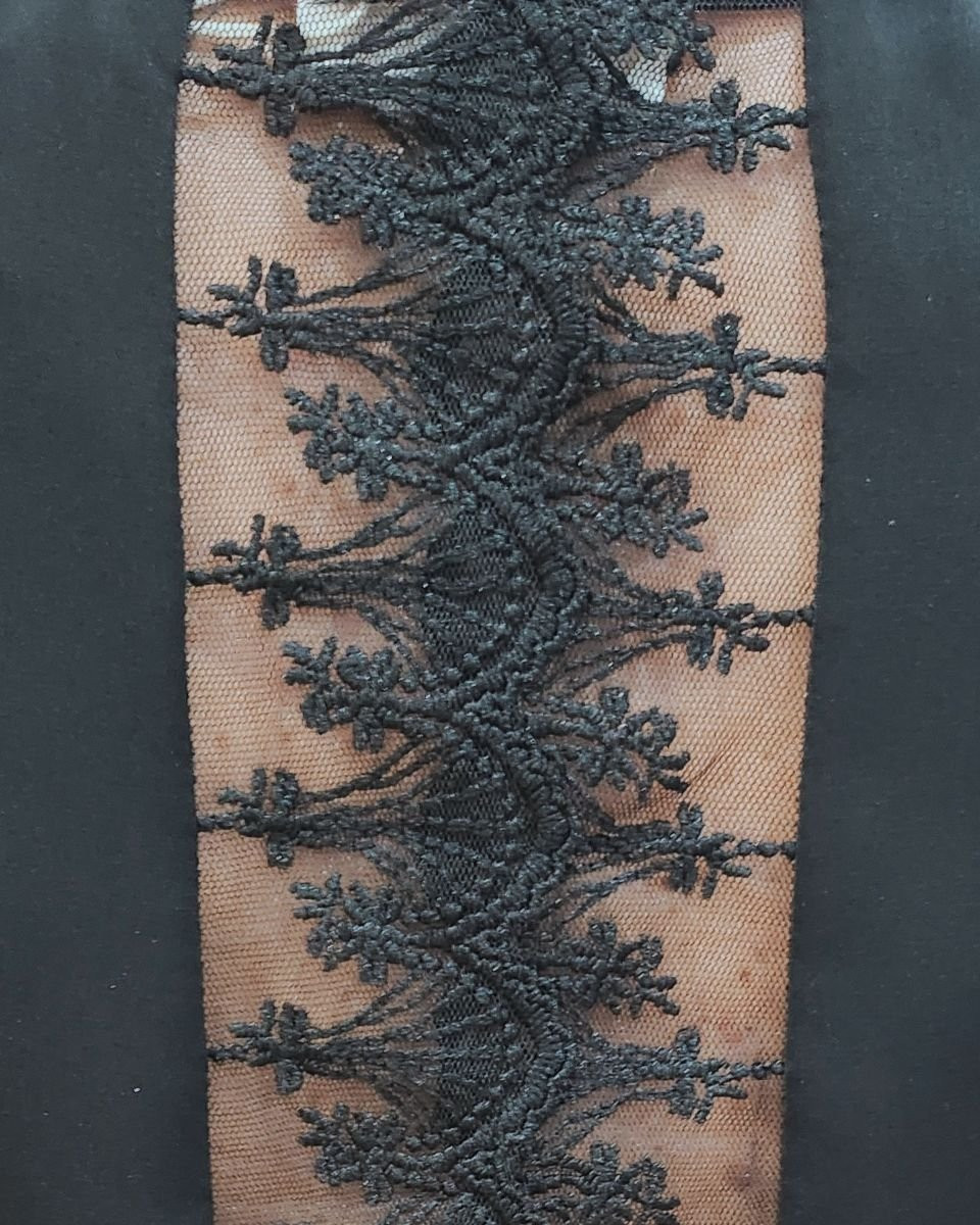 Top femme noir dentelle Francesca