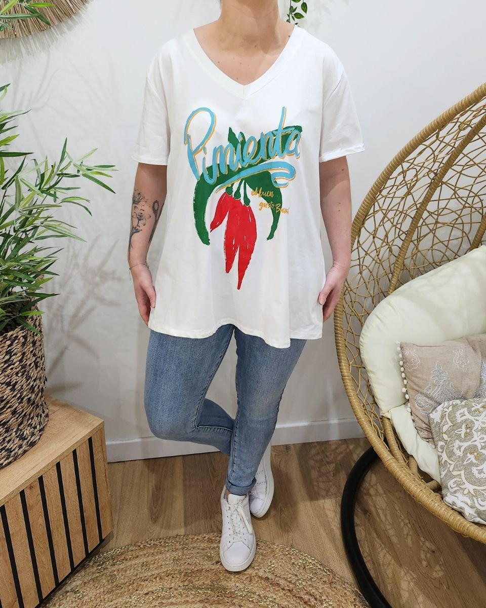 T-Shirt femme oversize Pimienta