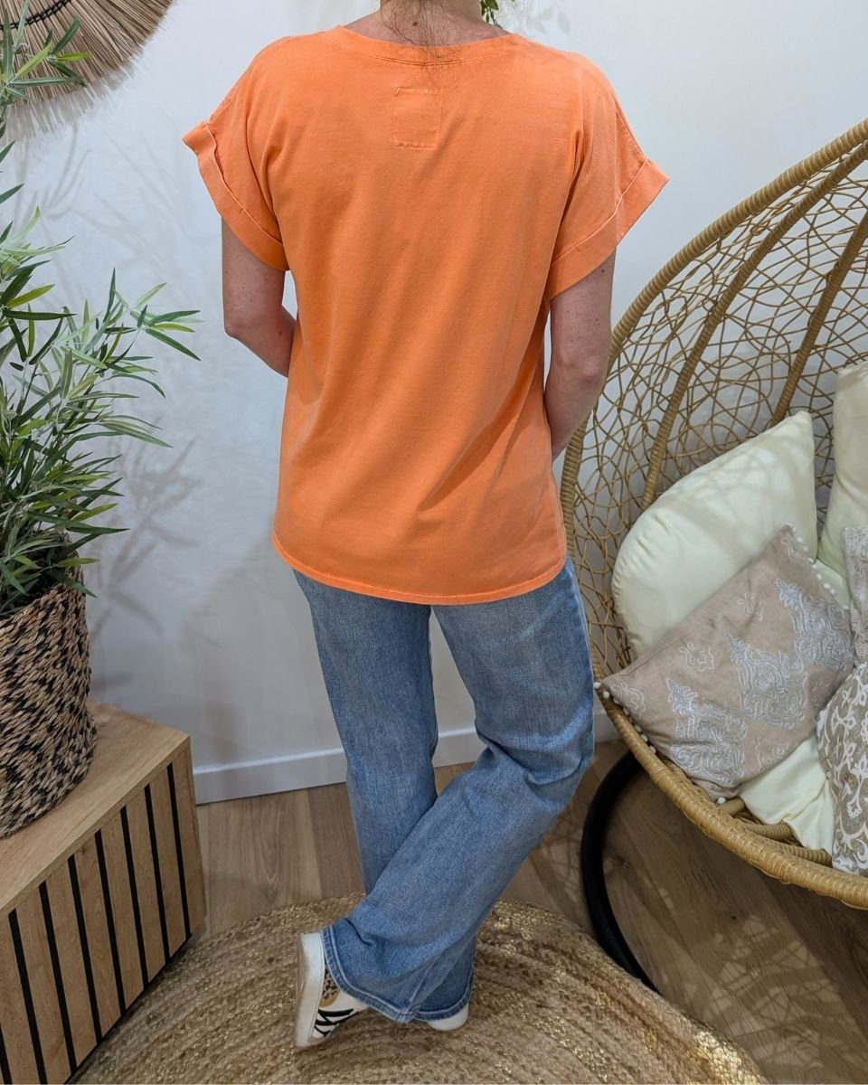 T-shirt femme Bichette paillettes